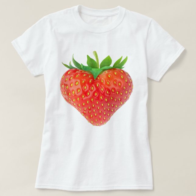 Erdbeerherz T-Shirt (Design vorne)