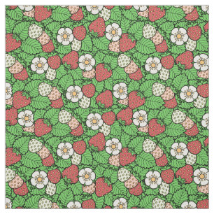 Erdbeerhintergrundmuster Stoff