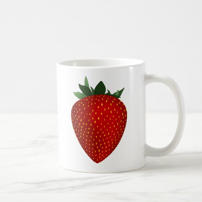 Erdbeerkaffee-Tasse Kaffeetasse (Rechts)