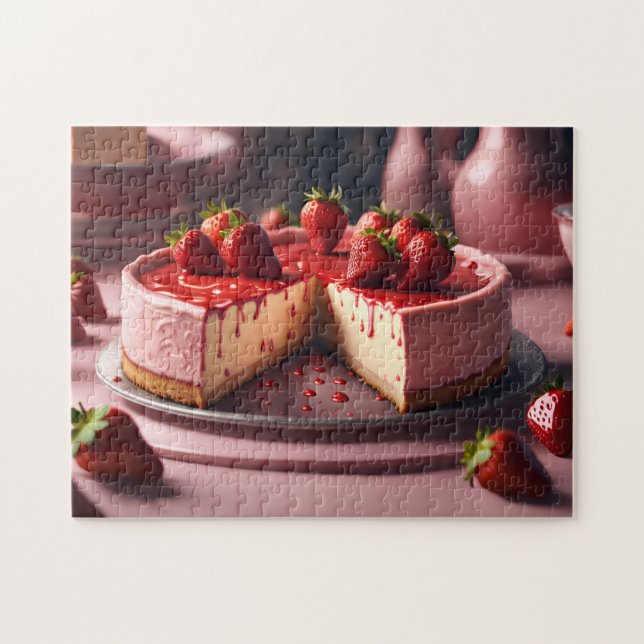 Erdbeerkäsekuchen Puzzle (Horizontal)