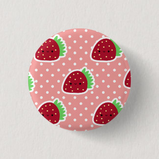 Erdbeerknopf Button