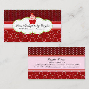 Erdbeerkuchen-Bäckerei Visitenkarte