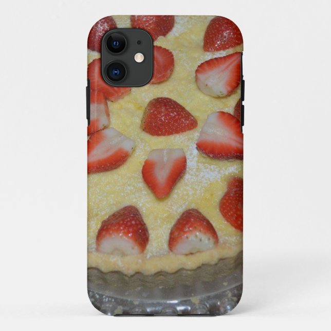 Erdbeerkuchen Case-Mate iPhone Hülle (Rückseite)