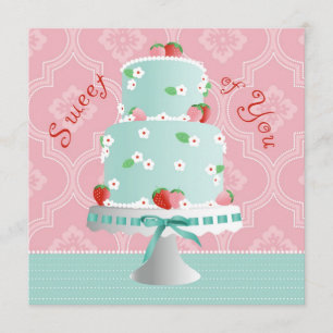 Erdbeerkuchen danken Ihnen Dankeskarte