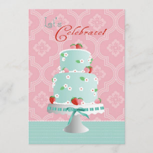 Erdbeerkuchen Geburtstag Einladung