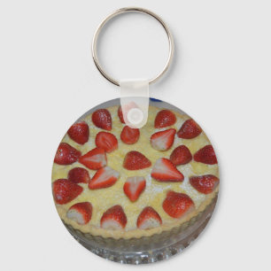 Erdbeerkuchen Schlüsselanhänger