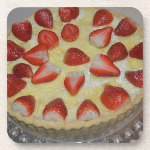 Erdbeerkuchen Untersetzer