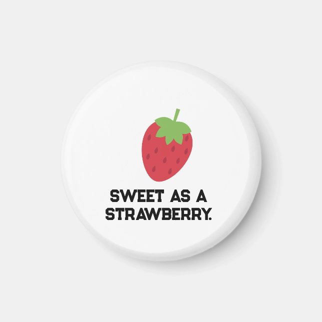 Erdbeermagnet | Süßer Frucht-Magnet Magnet (Vorne)