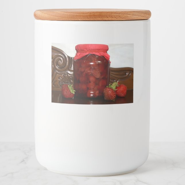 Erdbeermarmelade Lebensmitteletikett (Vorderseite)
