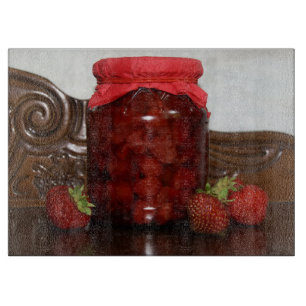 Erdbeermarmelade Schneidebrett