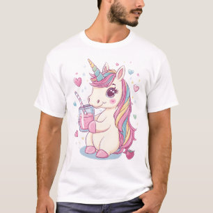 Erdbeermilch-Einhorn (2) T-Shirt