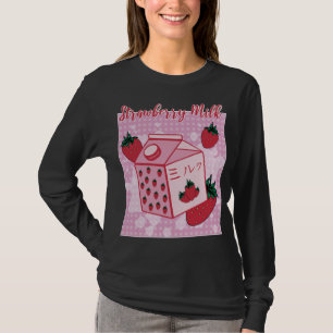 Erdbeermilch Japanischer Retro 90er Jahre Anime Fr T-Shirt
