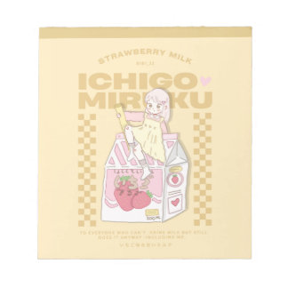 🍓✨Erdbeermilch ✨🍓 Notizblock