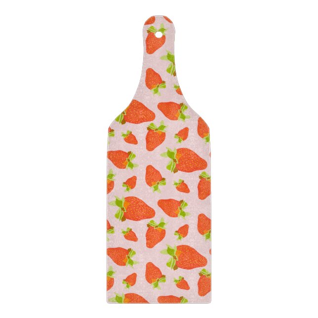 Erdbeermilch Schneidebrett (Vorderseite)