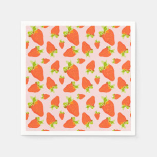 Erdbeermilch Serviette