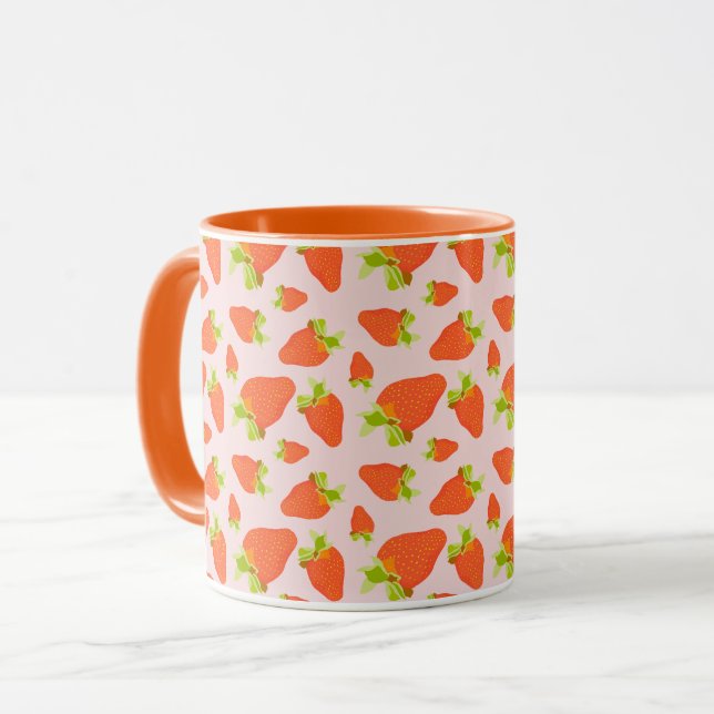 Erdbeermilch Tasse (Vorderseite Links)