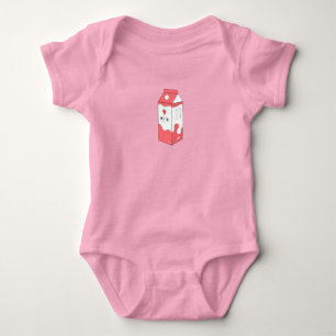 Erdbeermilchkarton Baby Strampler