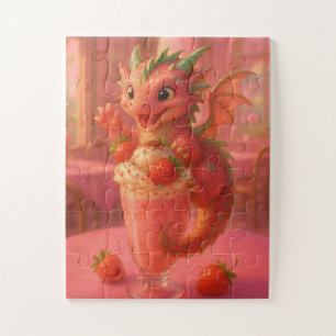 Erdbeermilchshake-Drache Puzzle