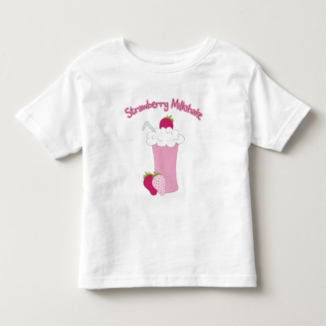 Erdbeermilchshake Kleinkind T-shirt (Vorderseite)