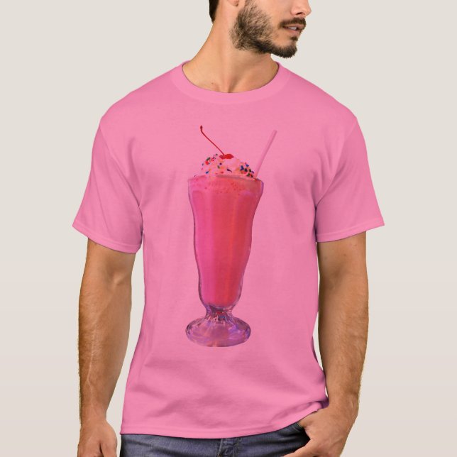 Erdbeermilchshake T-Shirt (Vorderseite)
