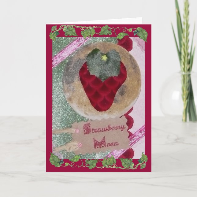 Erdbeermond Karte (Vorderseite)