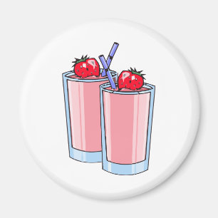 Erdbeermoothie Magnet