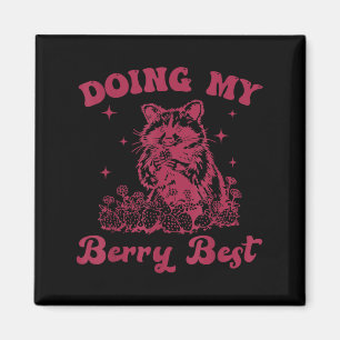 Erdbeermotivation Süße Beerenliebhaberin Magnet