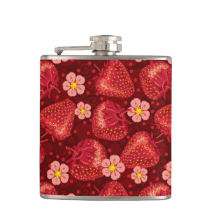 Erdbeermuster 2 2 flachmann