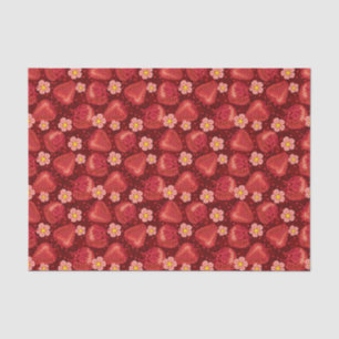 Erdbeermuster 2 2 seidenpapier