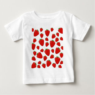 Erdbeermuster Baby T-shirt