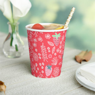 Erdbeermuster Berry Sweet Pappbecher