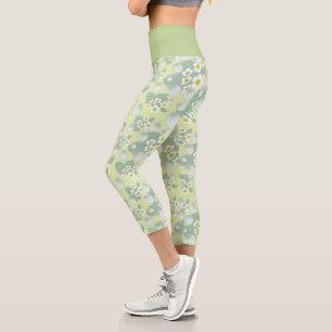 Erdbeermuster Capri Leggings