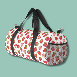 Erdbeermuster Duffle Bag