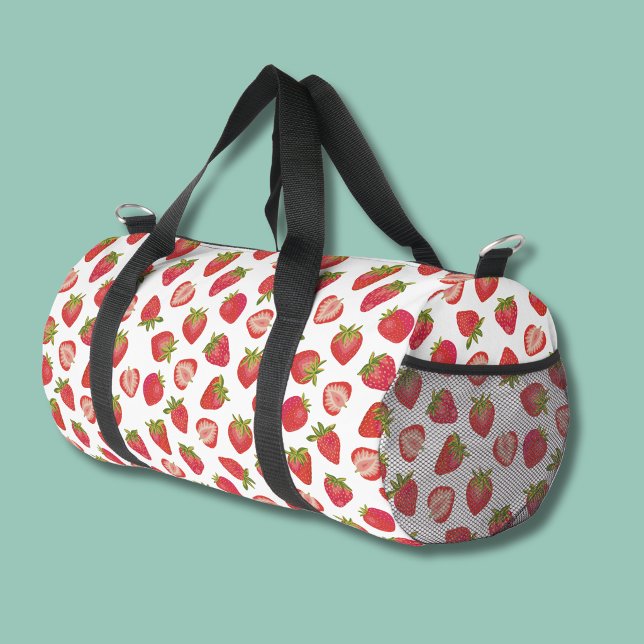 Erdbeermuster Duffle Bag (Strawberry pattern duffel bag)