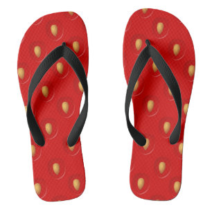 Erdbeermuster Flip Flops
