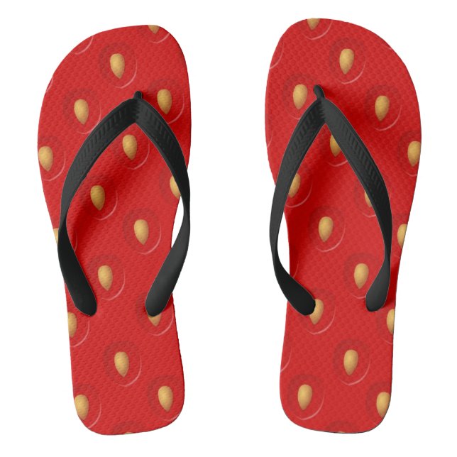 Erdbeermuster Flip Flops (Fußbett)
