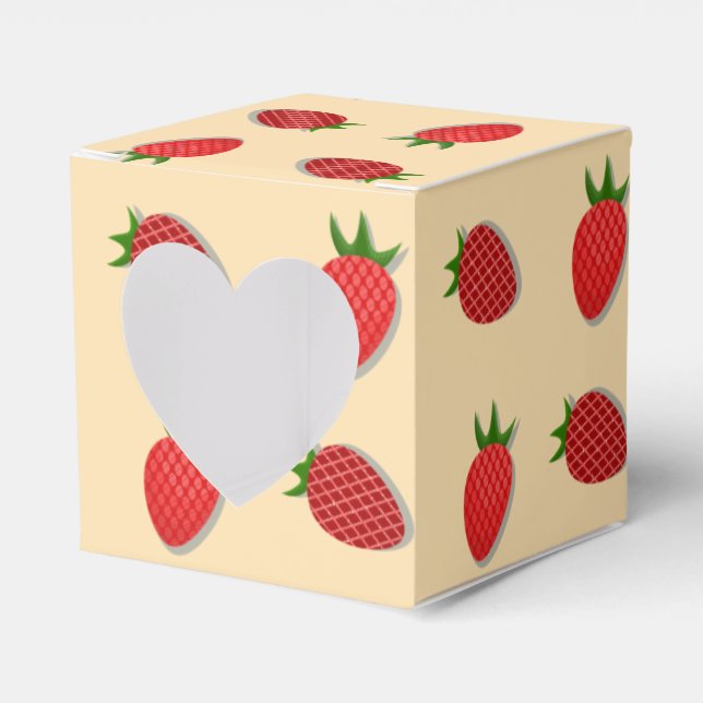 Erdbeermuster für Früchte im Sommer gute Gesichtsb Geschenkschachtel (Vorderseite)