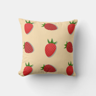 Erdbeermuster für Früchte im Sommer gute Gesichtsb Kissen