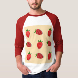 Erdbeermuster für Früchte im Sommer gute Gesichtsb T-Shirt