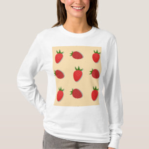 Erdbeermuster für Früchte im Sommer gute Gesichtsb T-Shirt