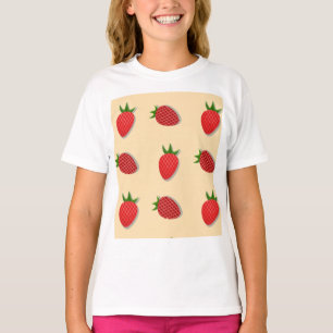 Erdbeermuster für Früchte im Sommer gute Gesichtsb T-Shirt