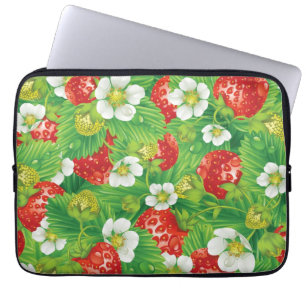 Erdbeermuster Laptopschutzhülle
