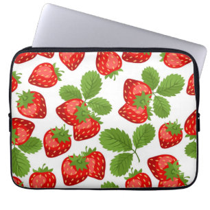 Erdbeermuster Laptopschutzhülle