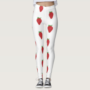 Erdbeermuster Leggings
