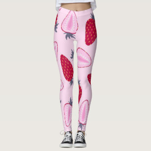 Erdbeermuster Leggings