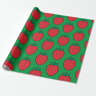 Erdbeerpapier Geschenkpapier