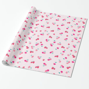 Erdbeerpapier Geschenkpapier