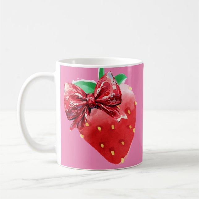 Erdbeerpapier Kaffeetasse (Links)
