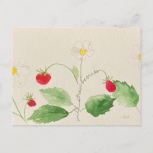 Erdbeerpostkarte Postkarte