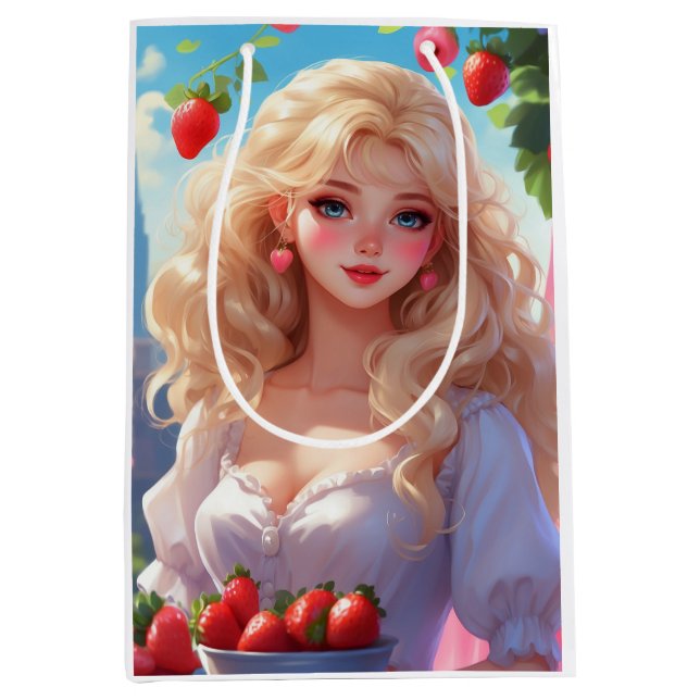 Erdbeerprinzessin  mittlere geschenktüte (Vorderseite)